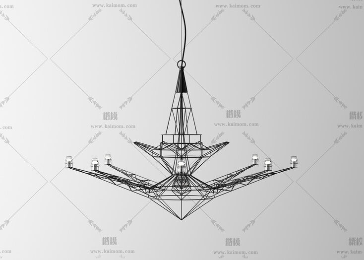 吊灯模型，酷家乐，3Dmax可直接使用-1
