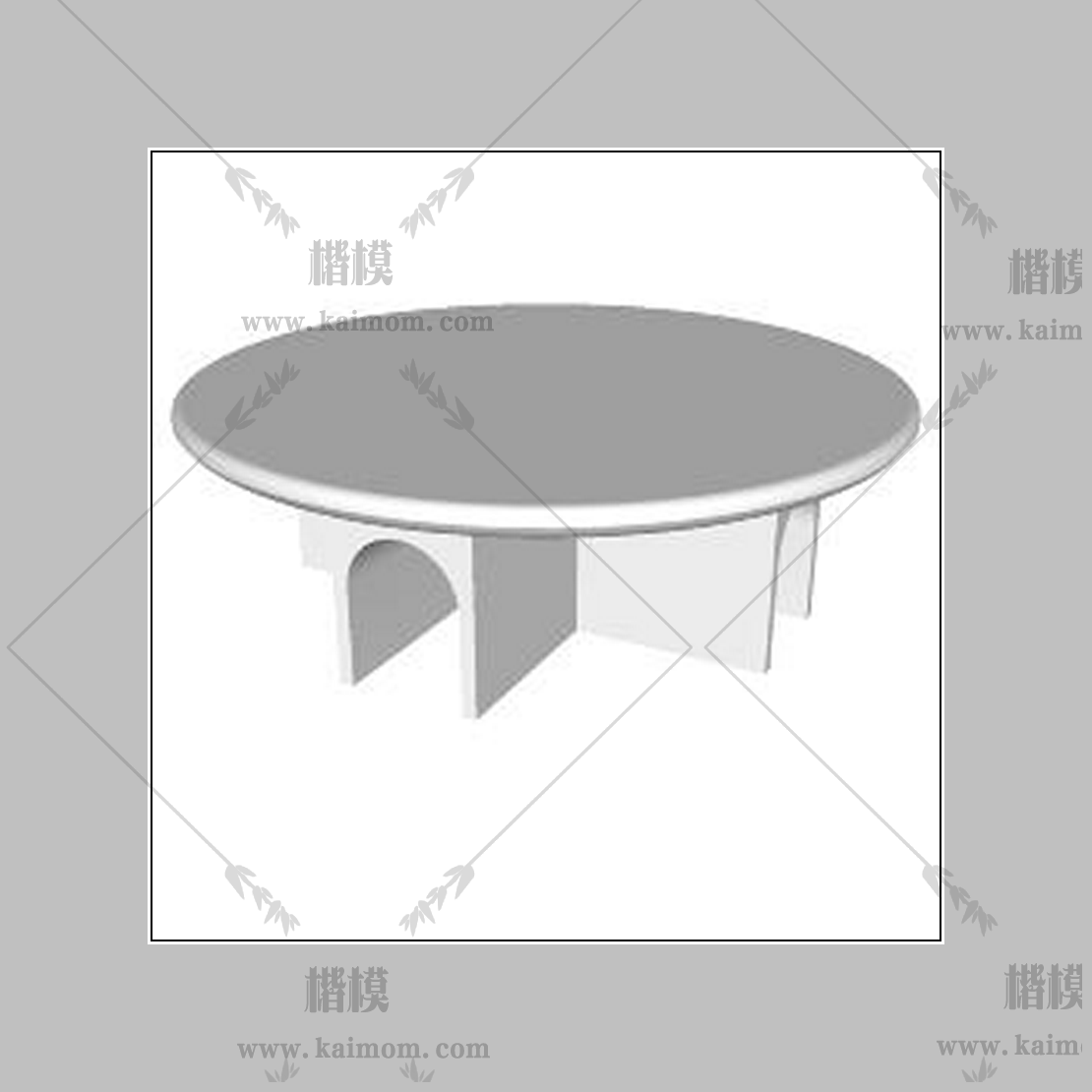 现代茶几模型下载，材质免调整-1
