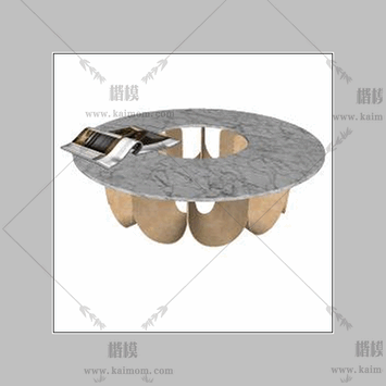 现代茶几模型下载，材质免调整-1