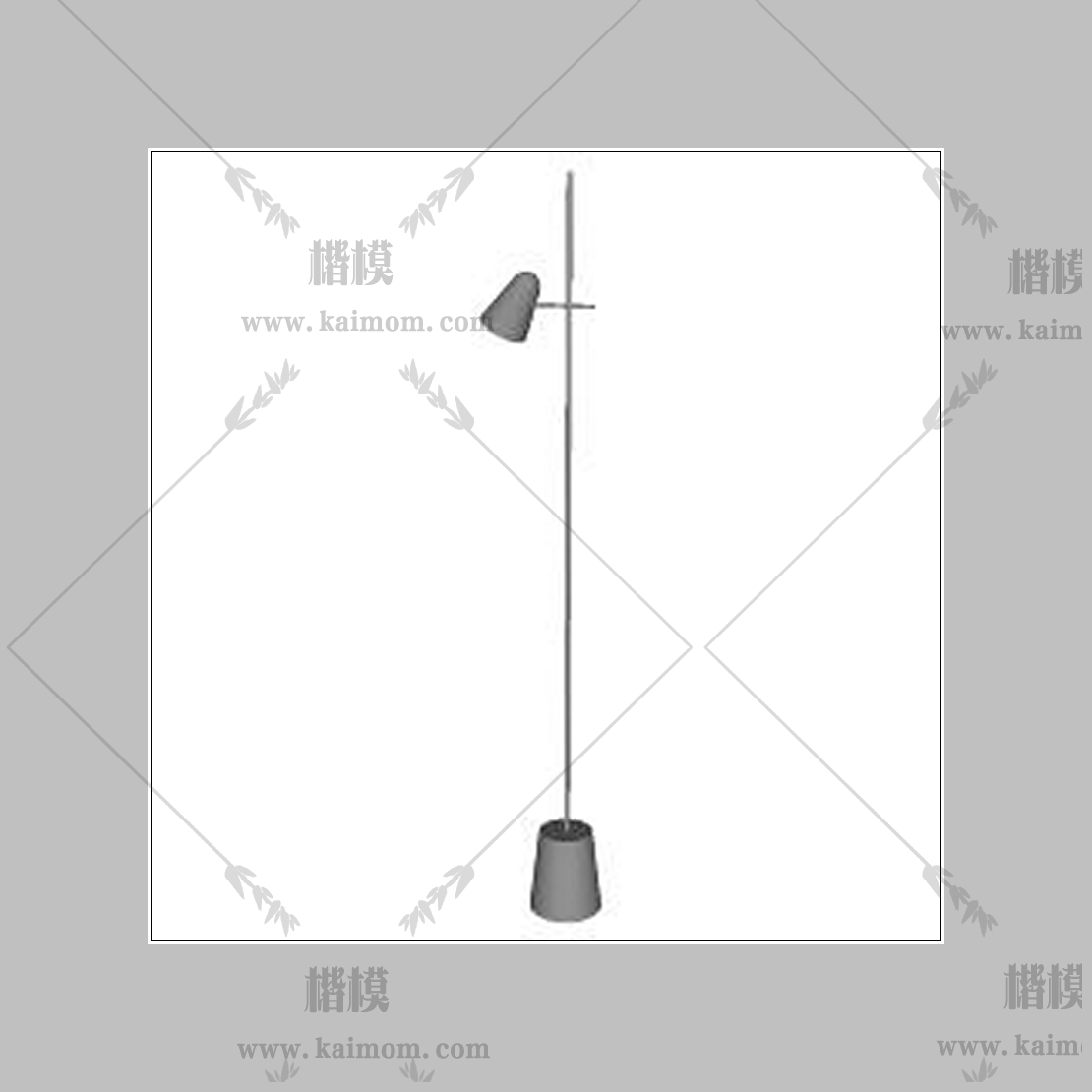 落地灯模型下载，材质免调整-1