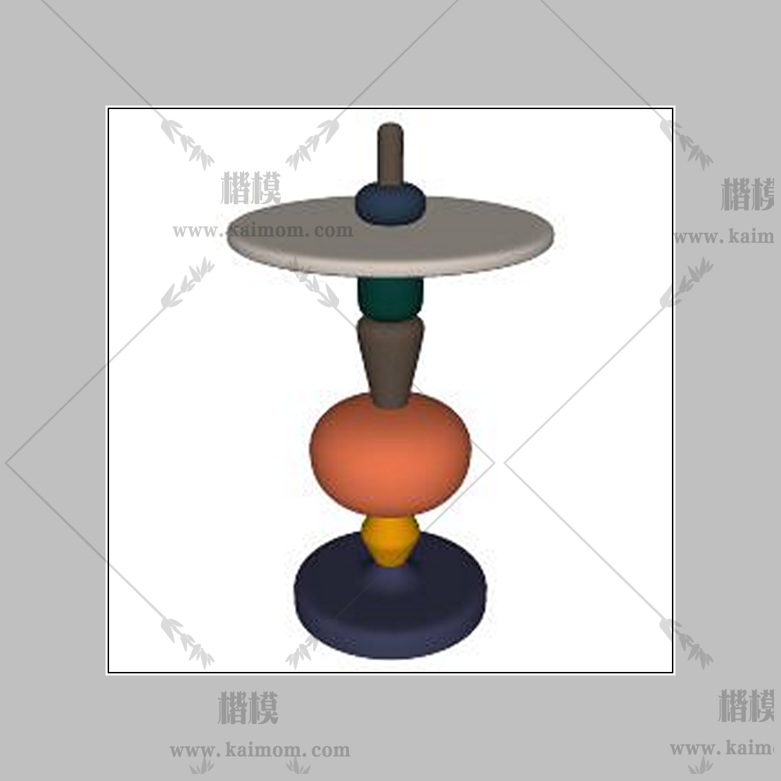 角几模型下载，材质免调整-1