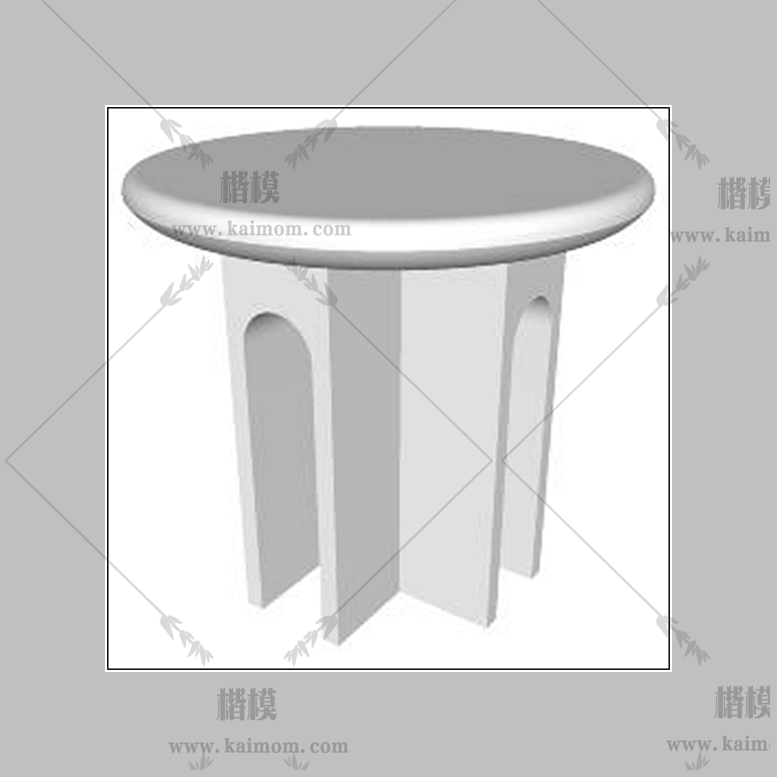 现代茶几模型下载，材质免调整-1