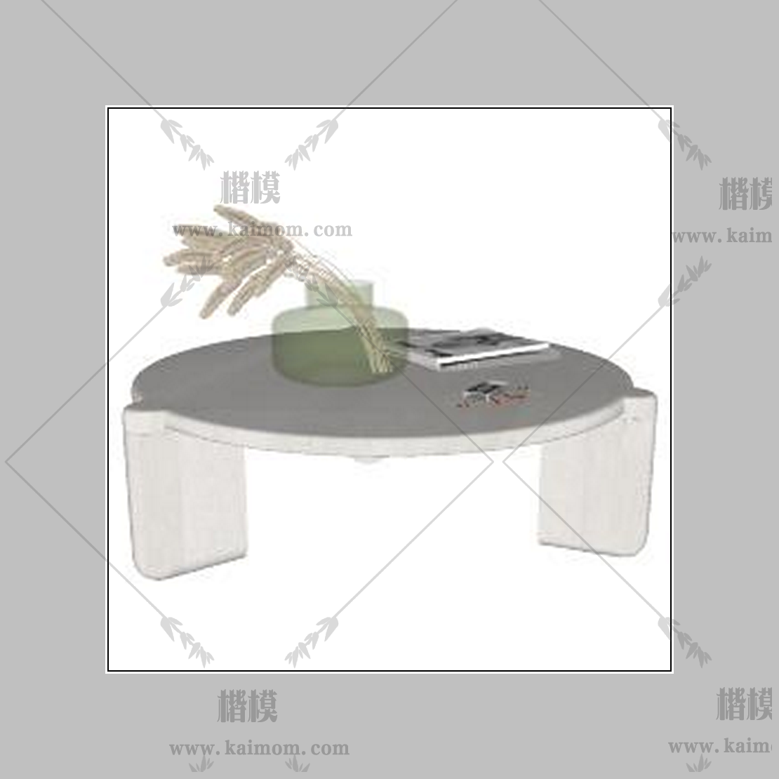 现代茶几模型下载，材质免调整-1