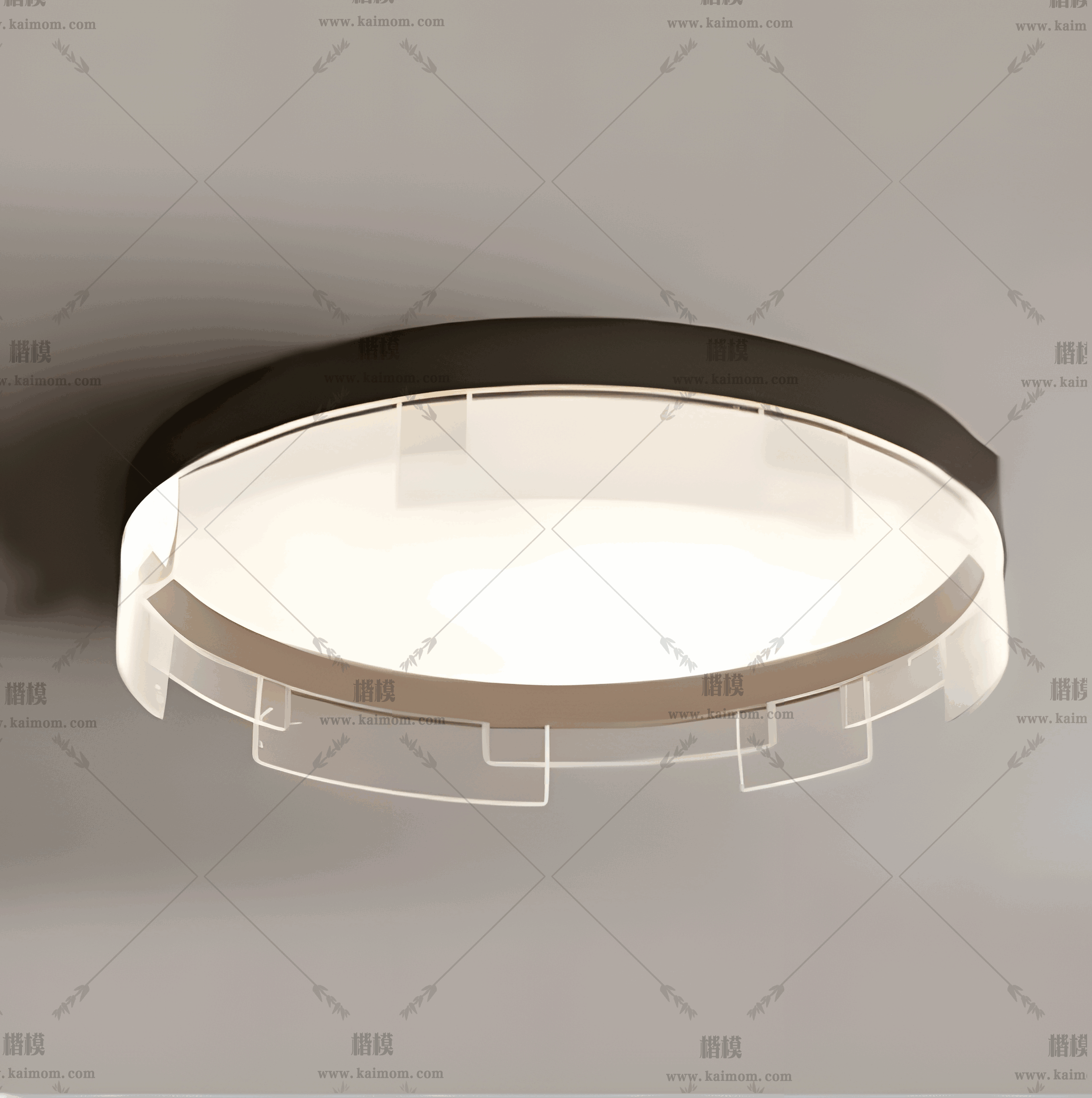 D5吸顶灯模型下载-1