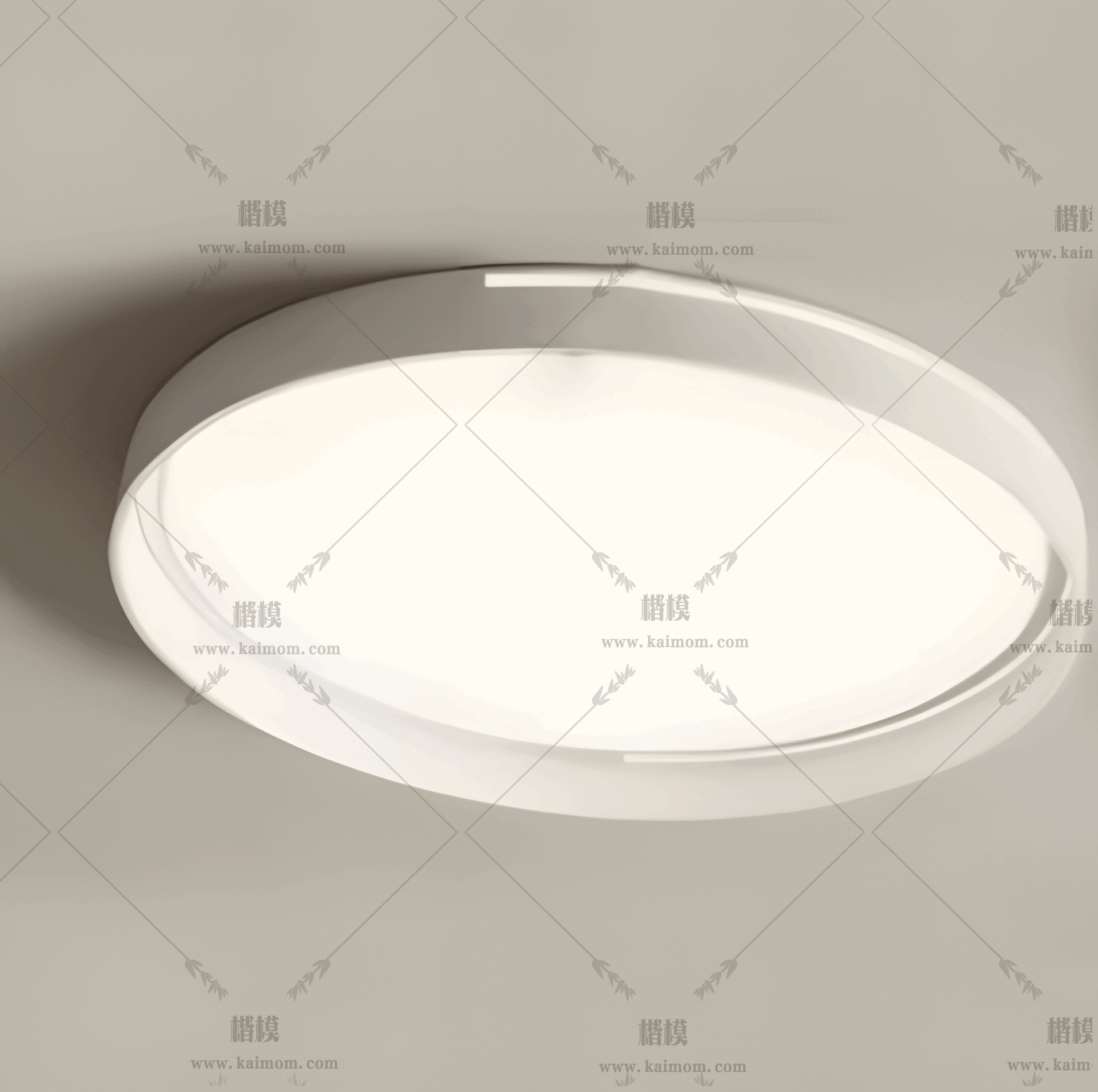 D5吸顶灯模型下载-1