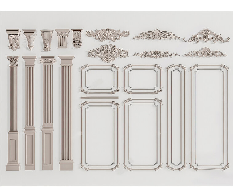 SU模型室内欧式构件下载-1