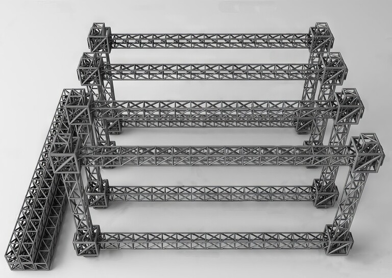 舞台桁架SU模型下载-1