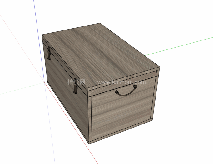 纸箱_木箱_包装盒SU模型下载-1