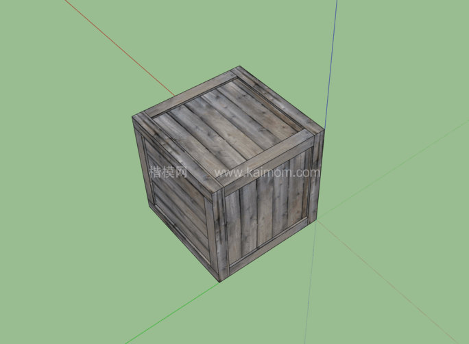 纸箱_木箱_包装盒SU模型下载-1