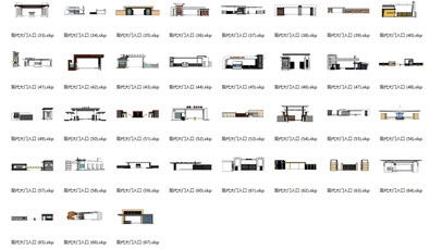 现代大门入口SU模型下载-1