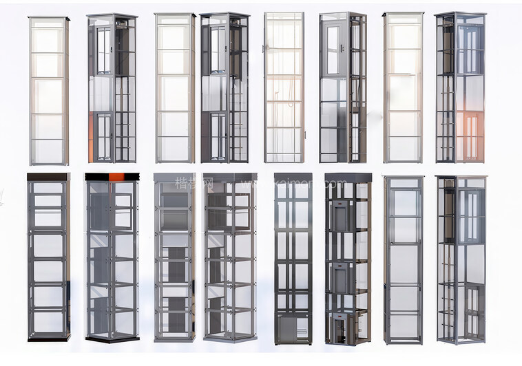 垂直电梯_手扶电梯SU模型下载-1