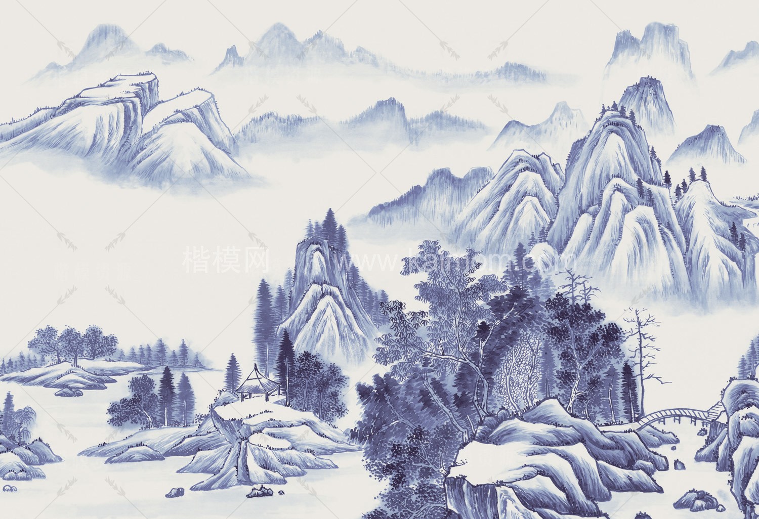 高清山水壁纸_壁画贴图下载-1