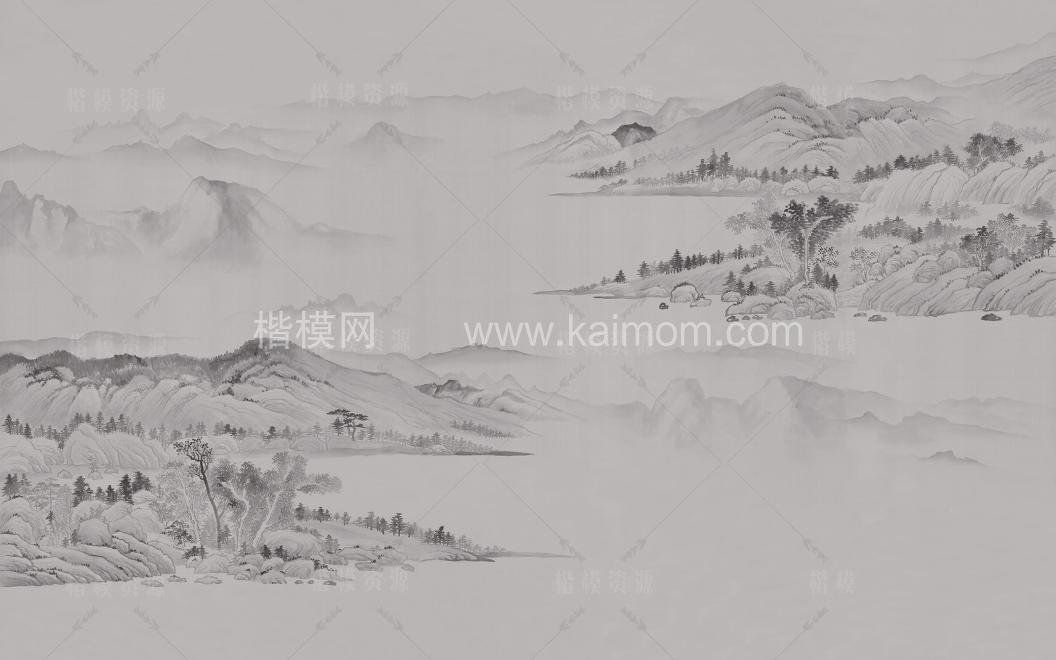 高清山水壁纸_壁画贴图下载-1