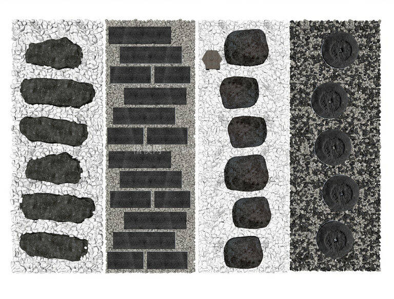 石子鹅卵石su模型下载-1