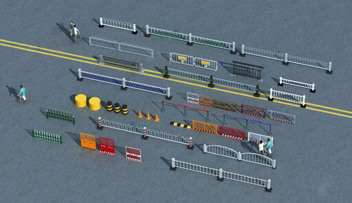 市政道路护栏su模型-1