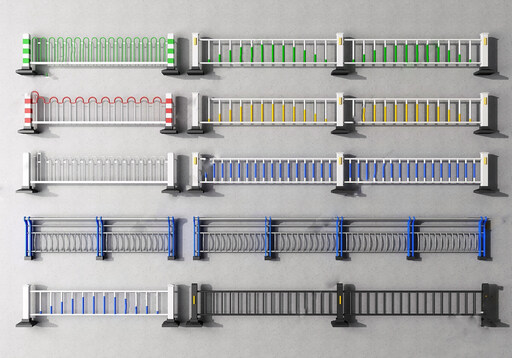 市政道路护栏su模型-1