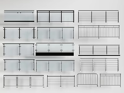 栏杆3D模型下载-1