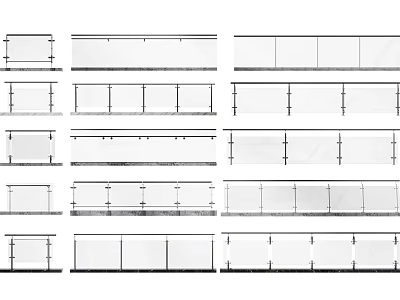 栏杆3D模型下载-1