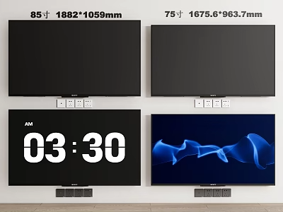 电视机3D模型-1